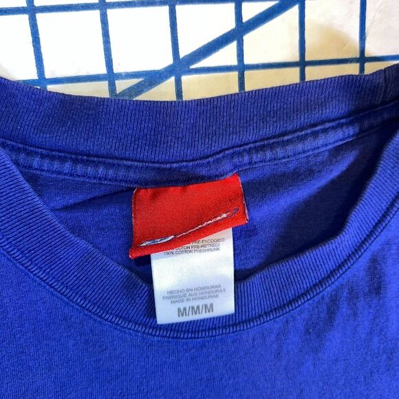 Denver Broncos Reebok Short Sleeve T-Shirt Size Medium Blue y2k - Picture 11 of 13